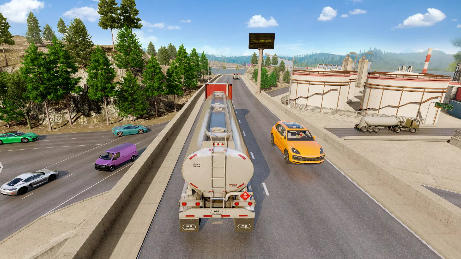 Truck Driving Sim Oil War Game Schermafbeelding 1