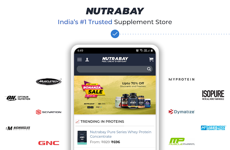 Nutrabay: Supplements Store 螢幕截圖 0