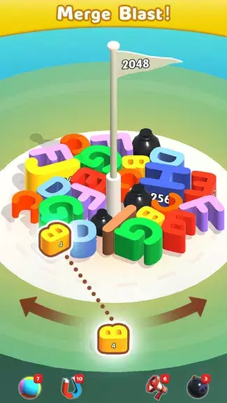 Merge Blocks 3D - 2048 Puzzle ဖန်သားပြင်ဓာတ်ပုံ 1