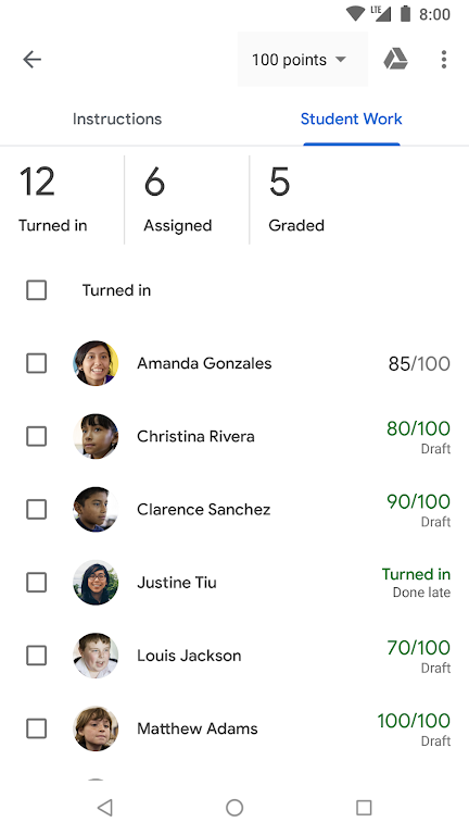 Google Classroom Captura de pantalla 3
