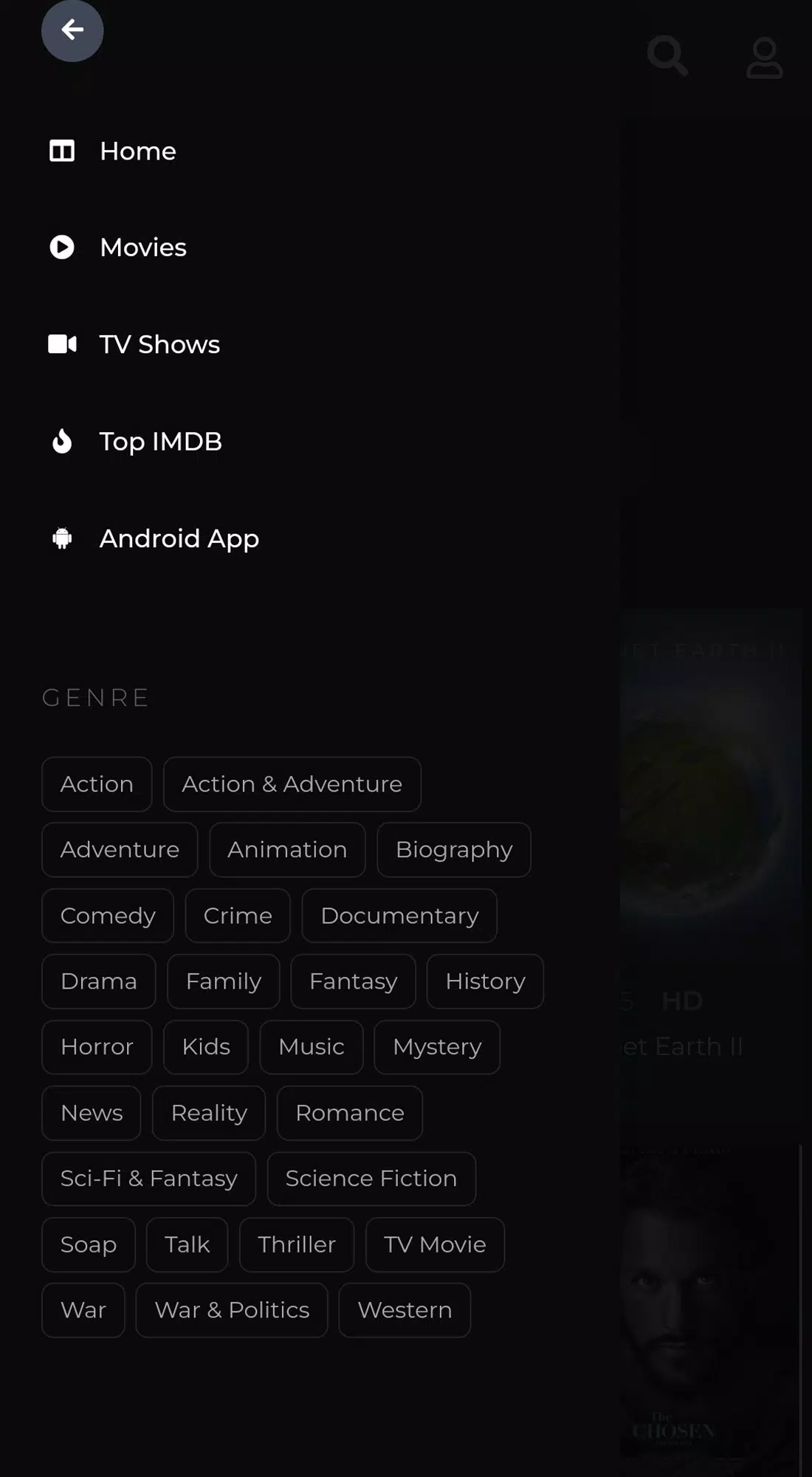 Schermata SFlix for Movies and Series 1