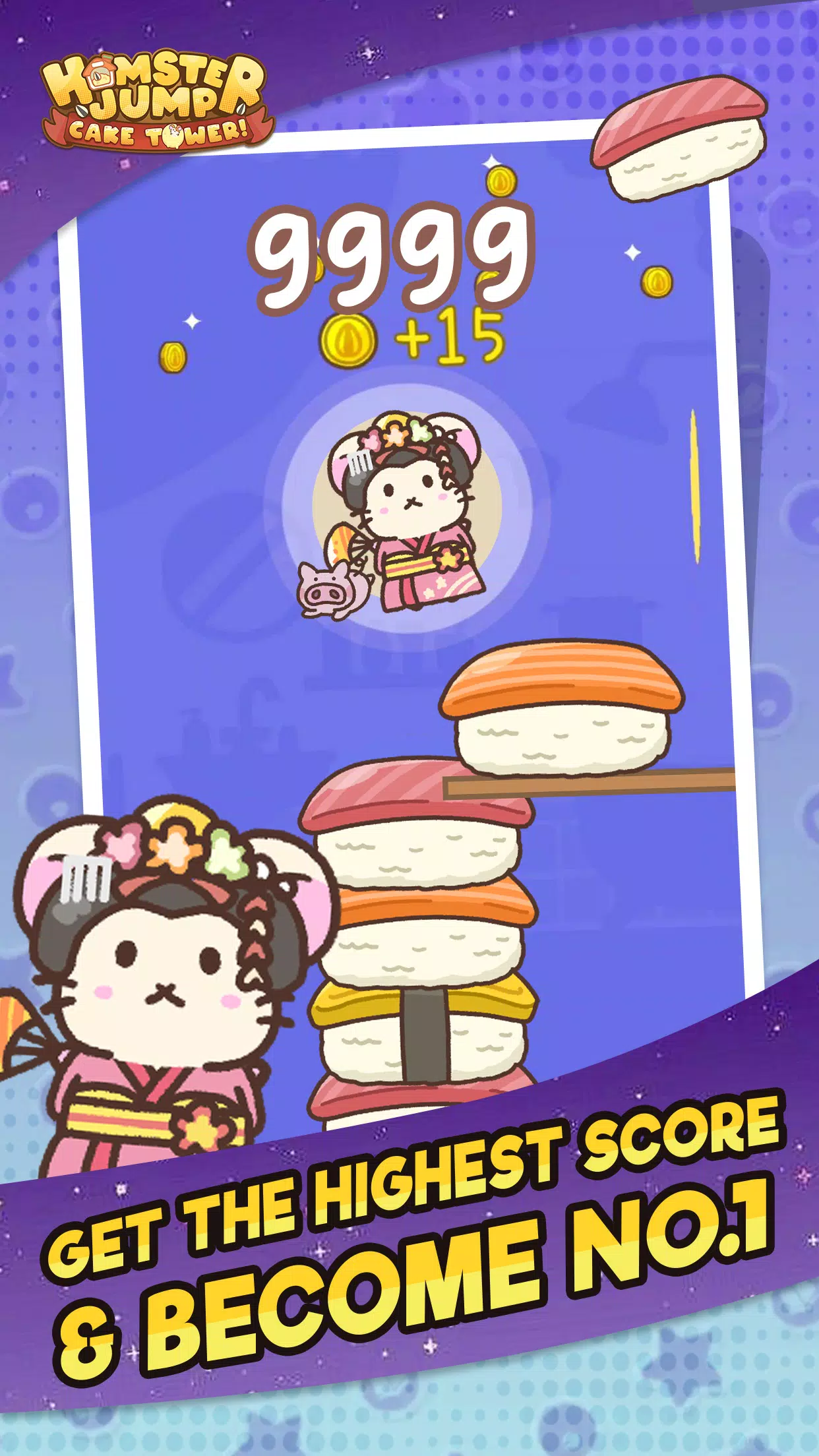 Hamster Jump: Cake Tower! Schermafbeelding 1