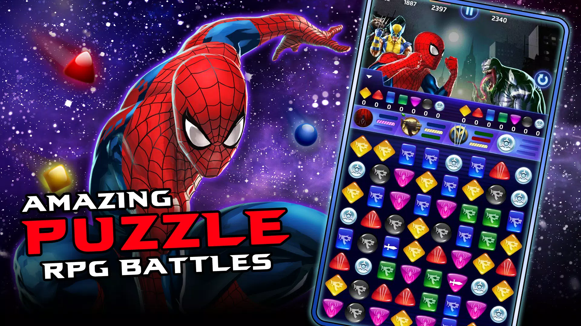 MARVEL Puzzle Quest Helden-RPG Screenshot 0