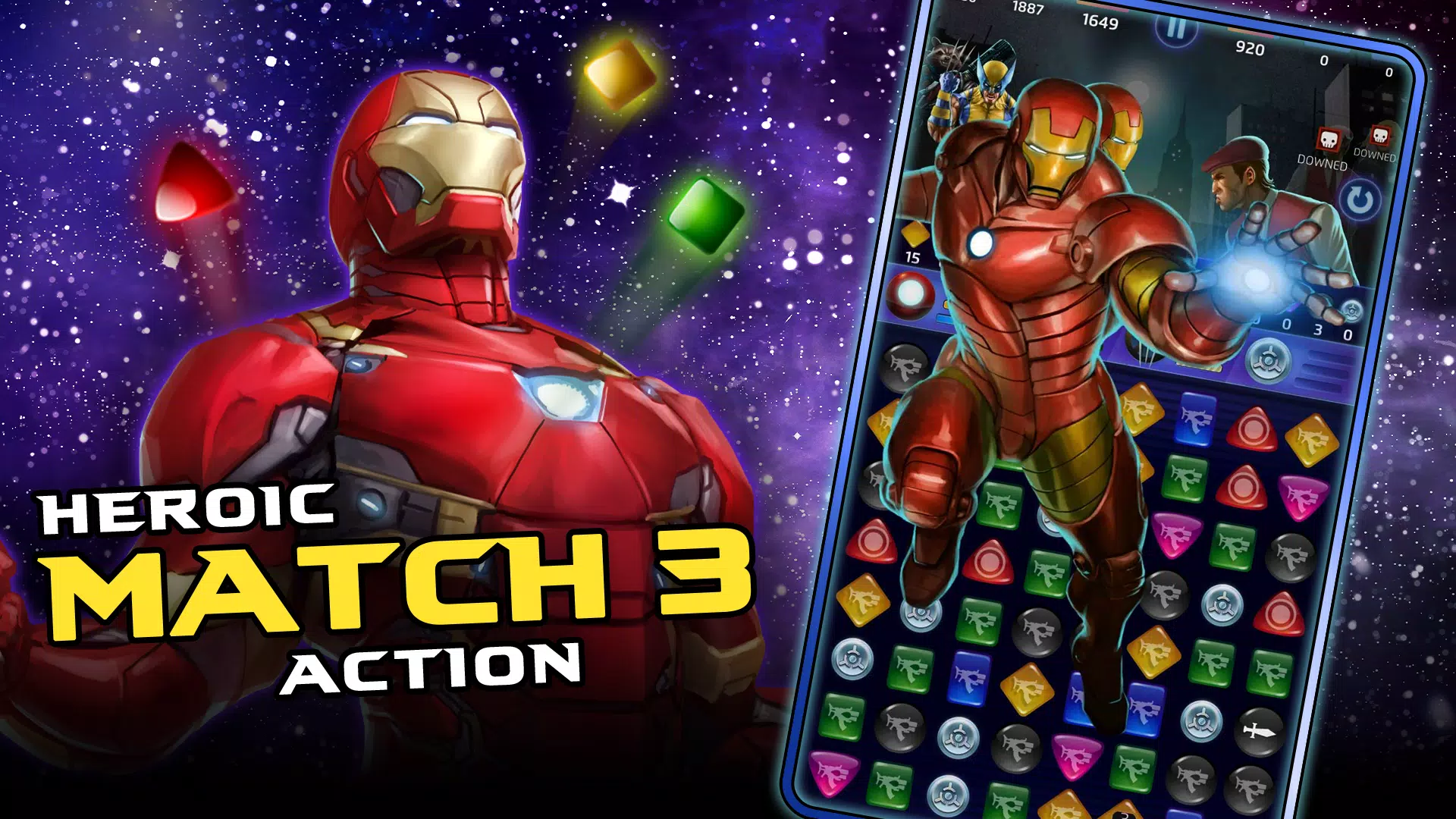 MARVEL Puzzle Quest Helden-RPG Screenshot 1