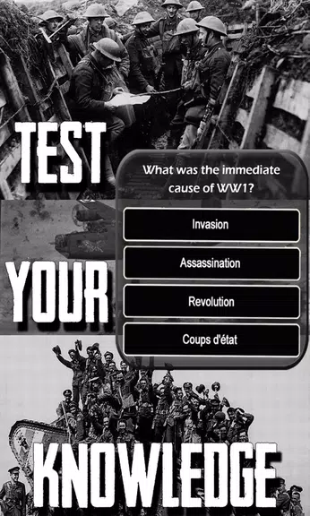 WW1 History Knowledge Quiz Screenshot 2