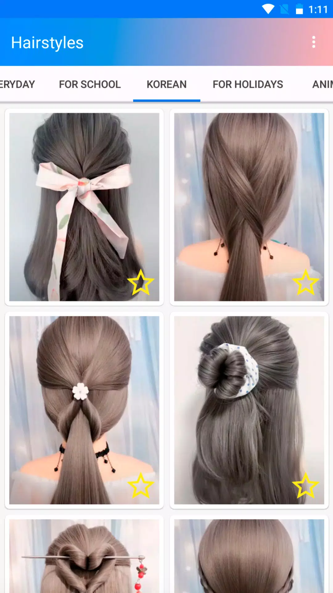 Easy hairstyles step by step Ekran Görüntüsü 1