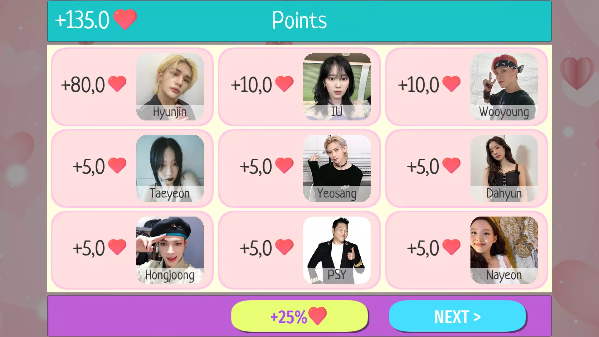 K-Pop Dating Game Schermafbeelding 2