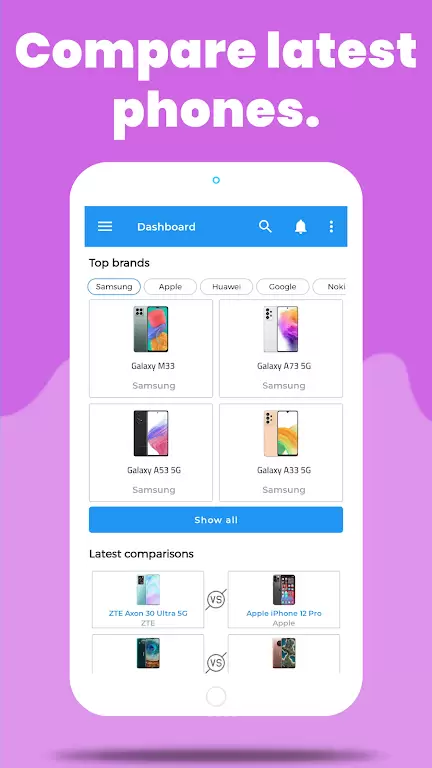 Compare Phones Prices & Specs Screenshot 0