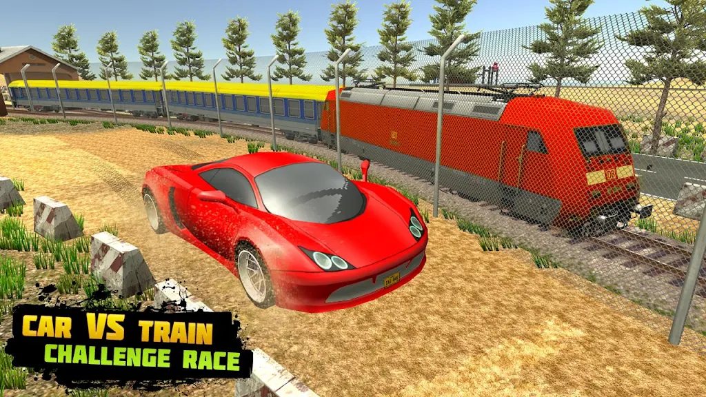 Train Racing 3d- Bus Vs Train 스크린샷 3