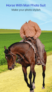 Horse With Man Photo Suit 스크린샷 1