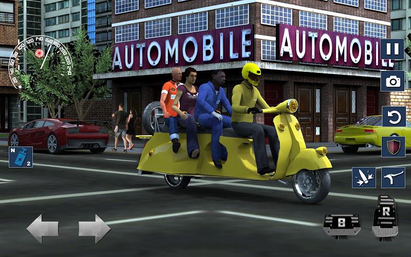 Bus Bike Taxi Bike Games Zrzut ekranu 3