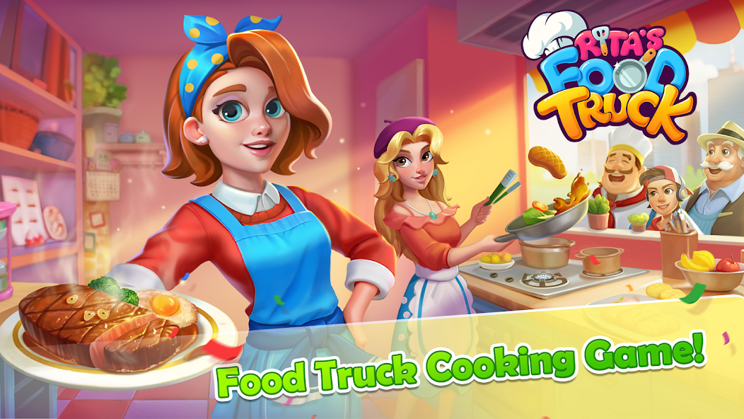 Rita’s Food Truck:Cooking Game Mod ဖန်သားပြင်ဓာတ်ပုံ 0