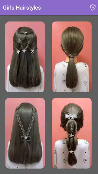 Girls Hairstyles Step By Step Schermafbeelding 0