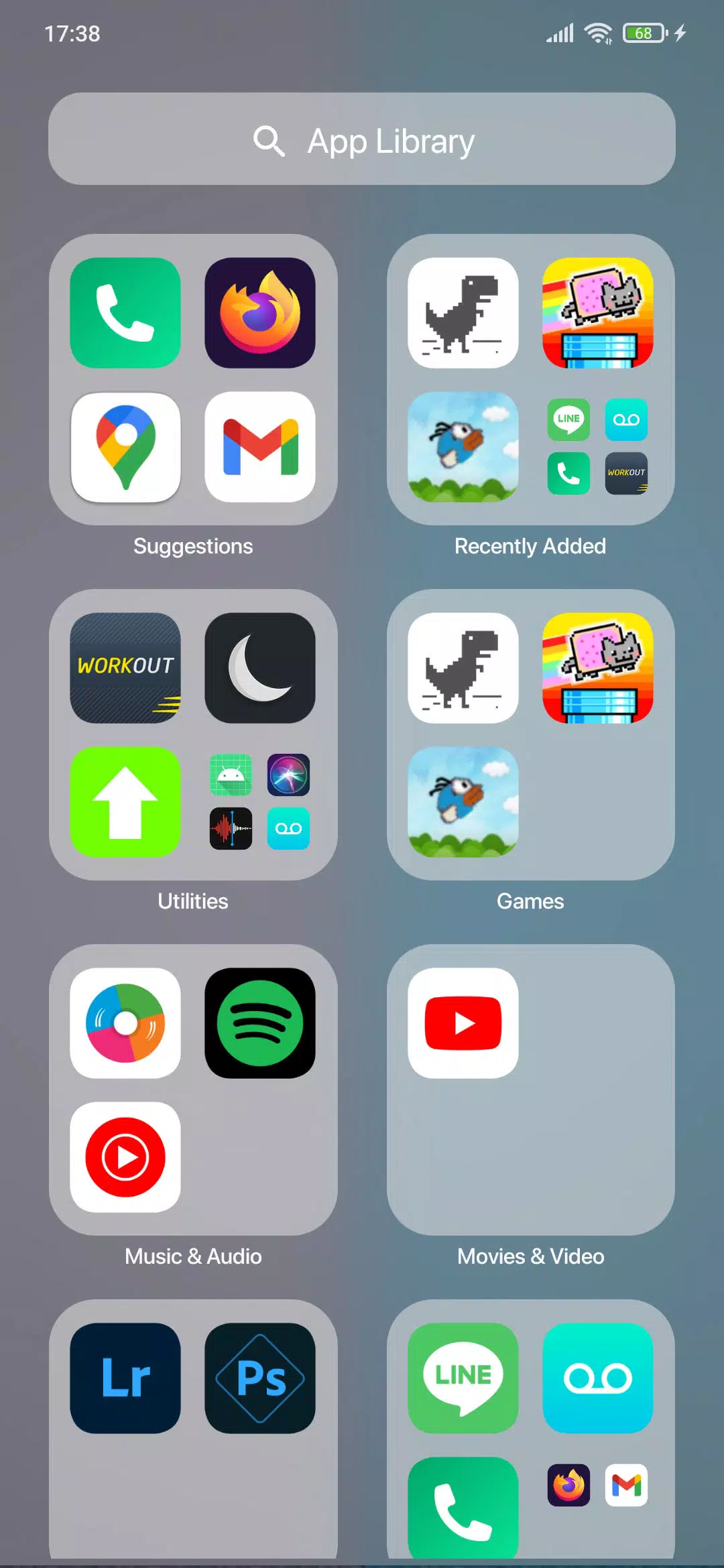 OS 18 Launcher Captura de pantalla 2