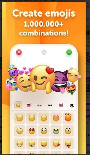 Emoji Up genmoji maker sticker Tangkapan skrin 1