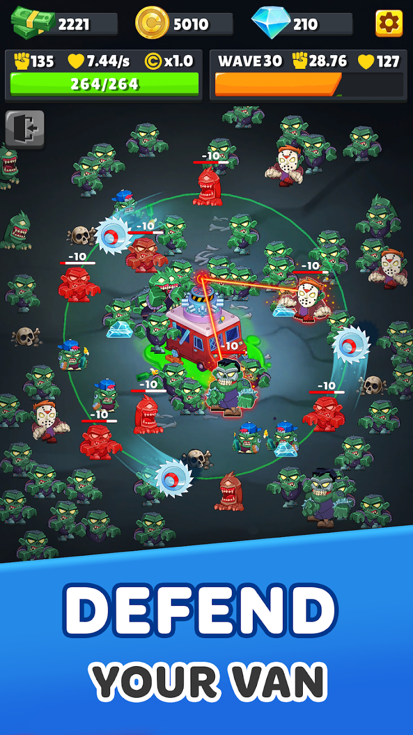 Zombie Van: Tower Defense TD Ekran Görüntüsü 1