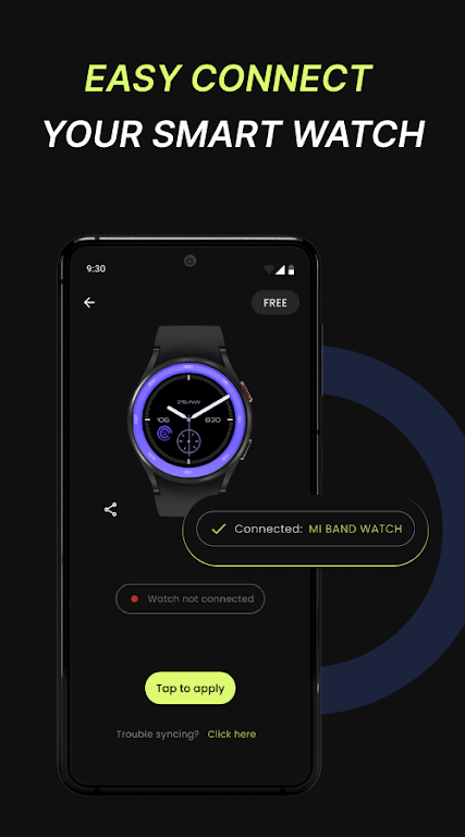 Watch faces - Clock Wallpaper Tangkapan skrin 1