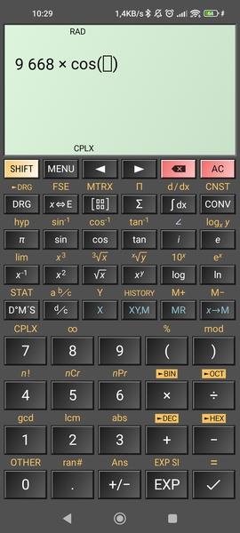 HiPER Scientific Calculator 螢幕截圖 2