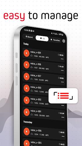 Voice Recorder Pro - VoiceX 스크린샷 2