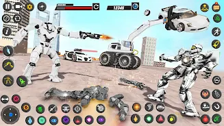 Robot Truck Car Transform Game 螢幕截圖 1