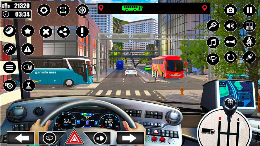 Motor Bus Simulator Coach Game 螢幕截圖 0