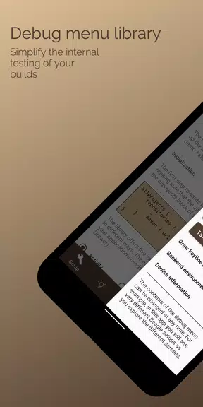 Beagle - Debug menu demo Zrzut ekranu 0