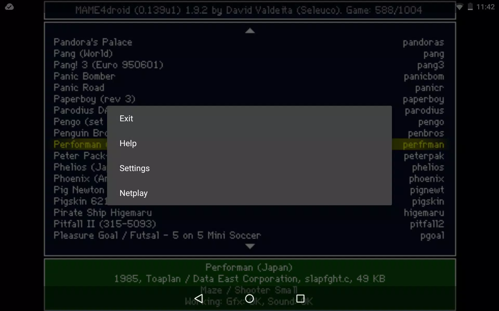 MAME4droid (0.139u1) Ekran Görüntüsü 3
