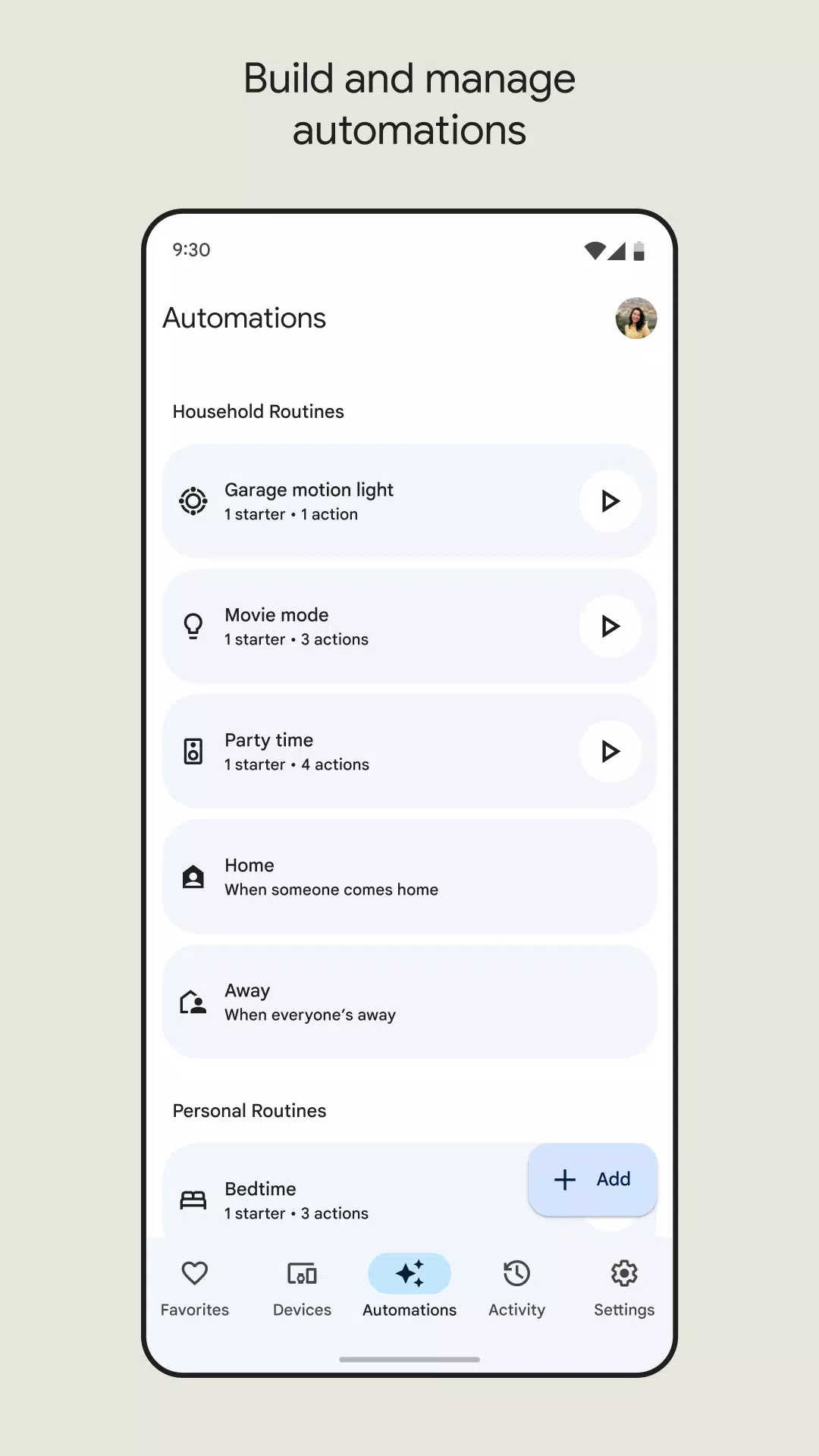 Google Home ဖန်သားပြင်ဓာတ်ပုံ 1