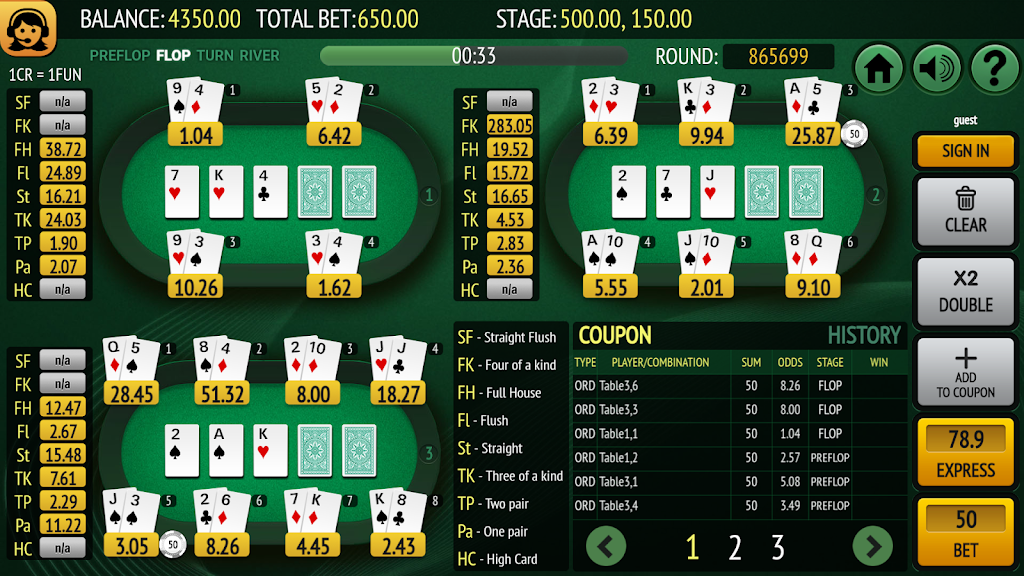 Bet on Poker Schermafbeelding 1