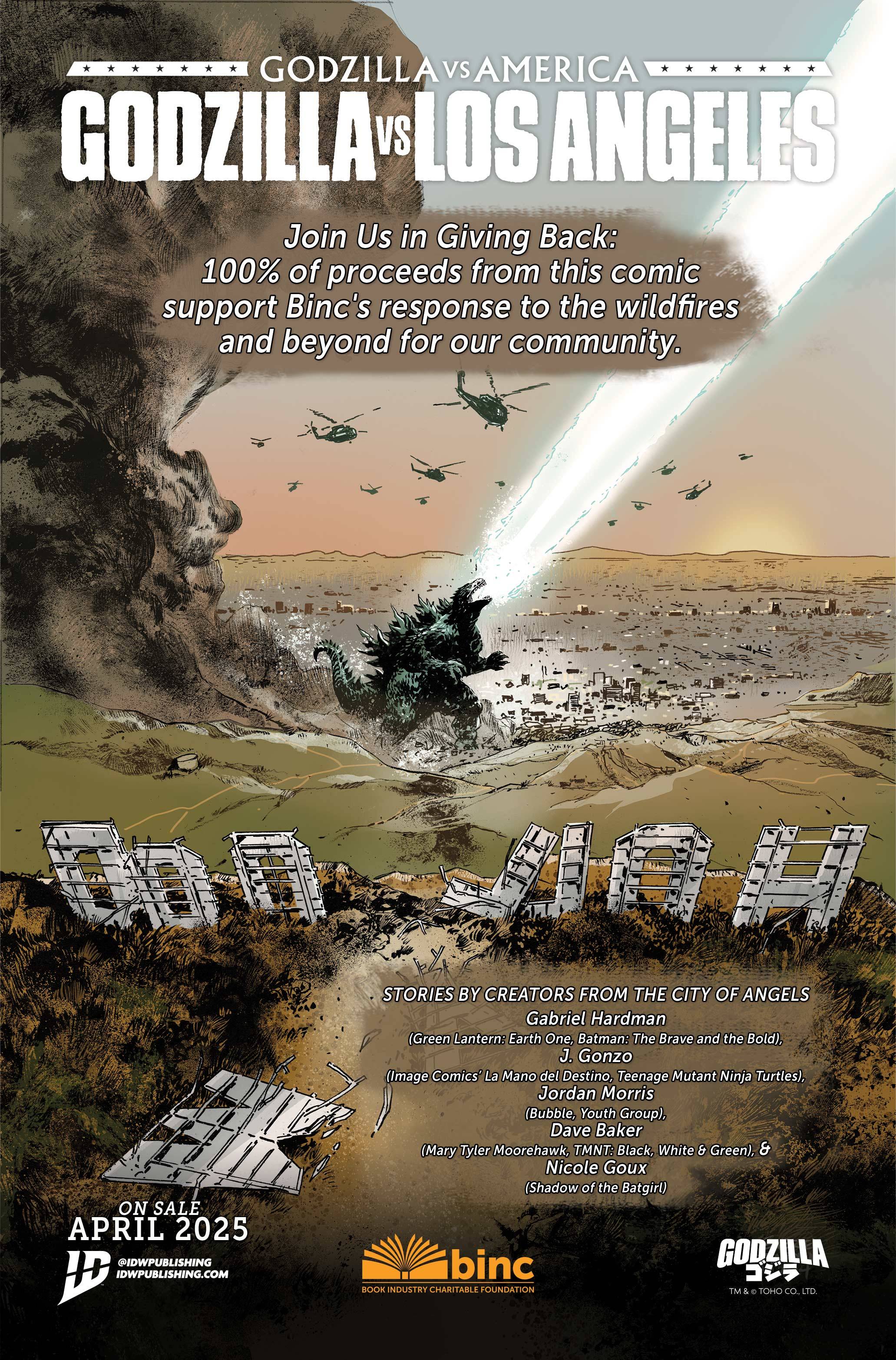 Godzilla vs. La Comic Aids Wildfire Relief
