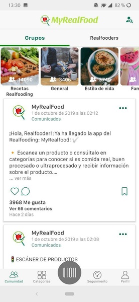 MyRealFood: Escáner y recetas 螢幕截圖 2