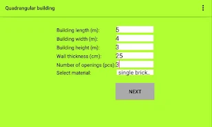 Schermata Construction calculator 1