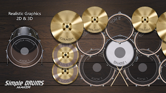 Drums Maker: Drum simulator Tangkapan skrin 1