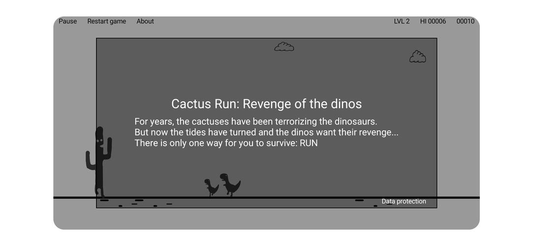 Cactus Run: The Dinos' revenge ภาพหน้าจอ 0