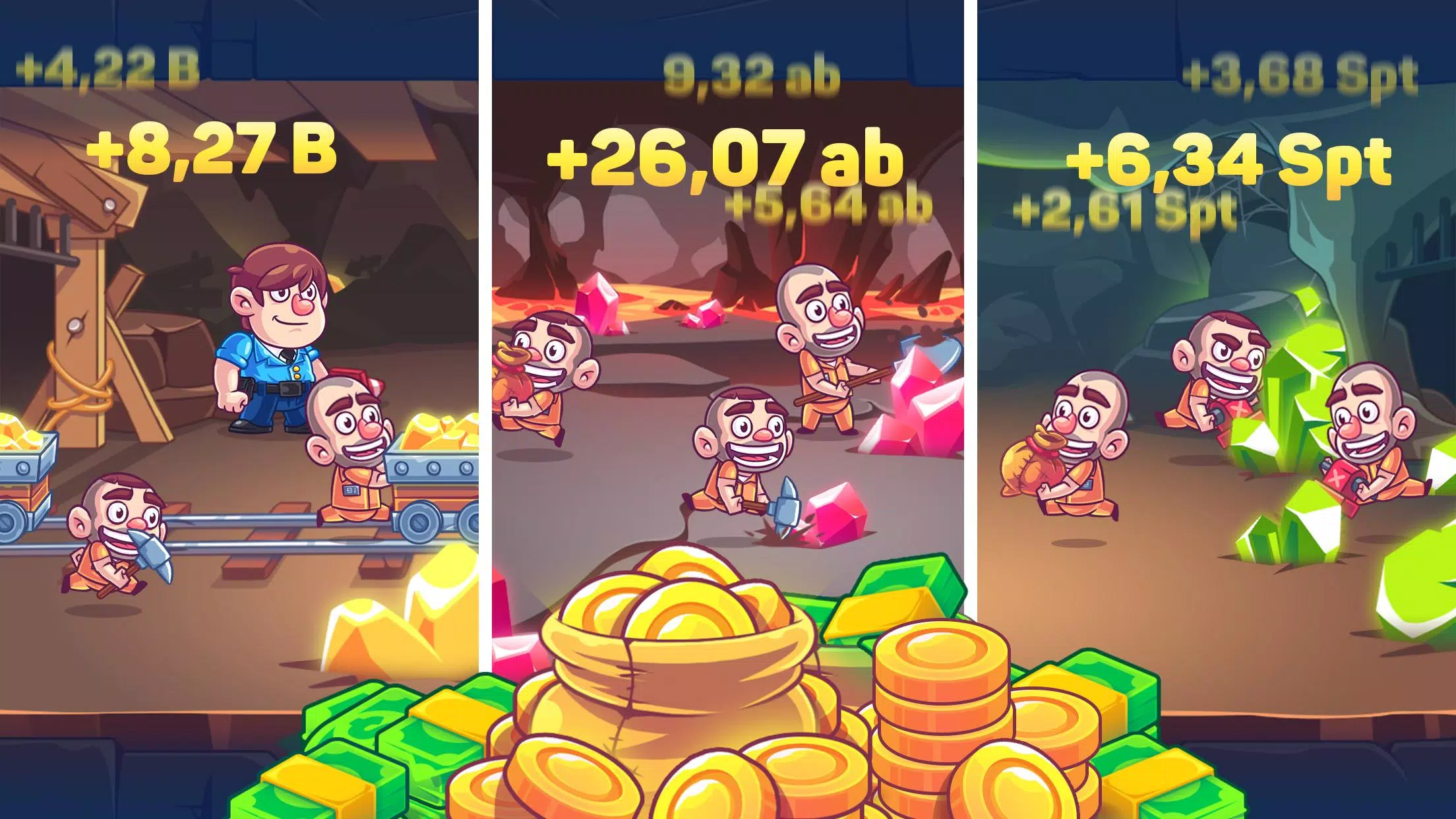 Idle Prisoner  Inc - Mine & Crafting Building ภาพหน้าจอ 0