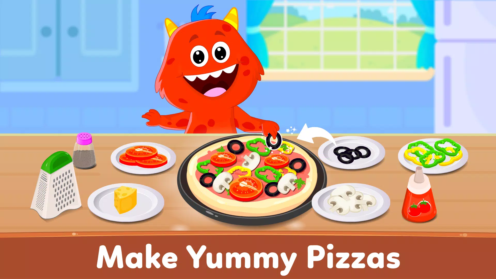 Pizza Maker Games for Kids Schermafbeelding 0