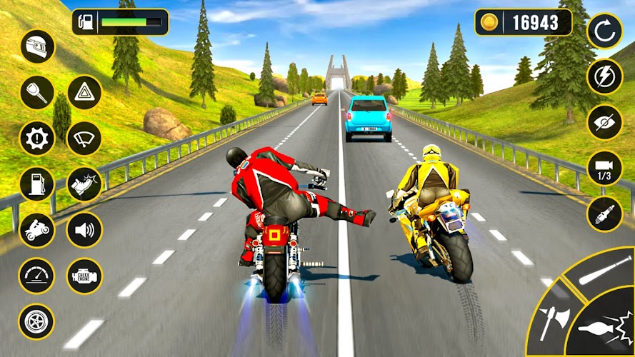 Moto Attack - Bike Racing Game Schermafbeelding 3