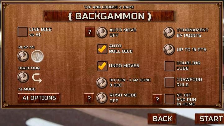 Backgammon Games : 18 Captura de tela 1