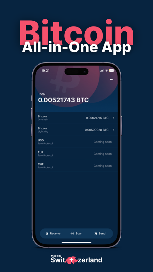 DFX BTC Taro Wallet Screenshot 1