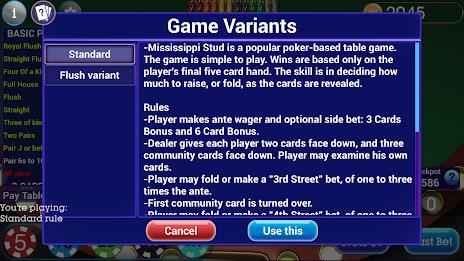 Mississippi Stud Poker স্ক্রিনশট 1