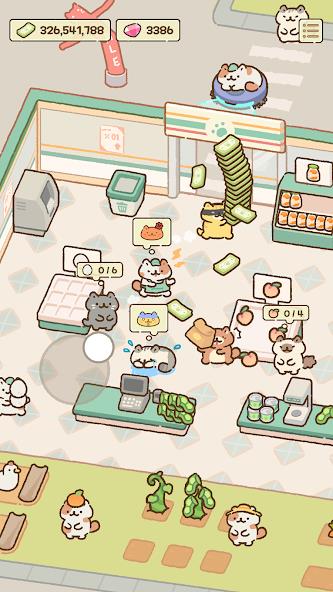 Cat Mart: Cute Grocery Shop Mod Ảnh chụp màn hình 1