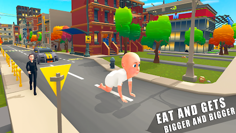 Hungry Baby Big Fat Simulator ဖန်သားပြင်ဓာတ်ပုံ 1