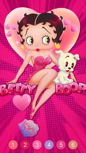 Betty Boop Vintage Coloring 螢幕截圖 0