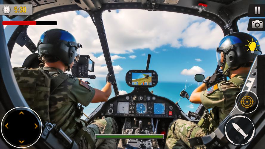 Gunship Battle Offline Game Captura de tela 1