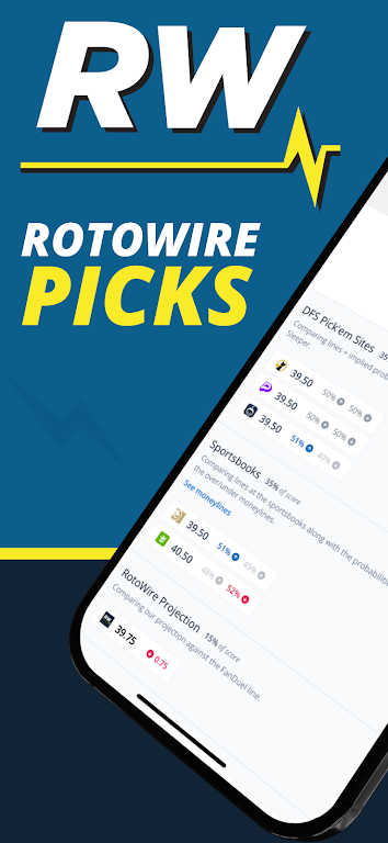 RotoWire Picks | Player Props 스크린샷 0