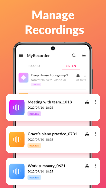 Voice Recorder & Voice Memos Mod 스크린샷 3