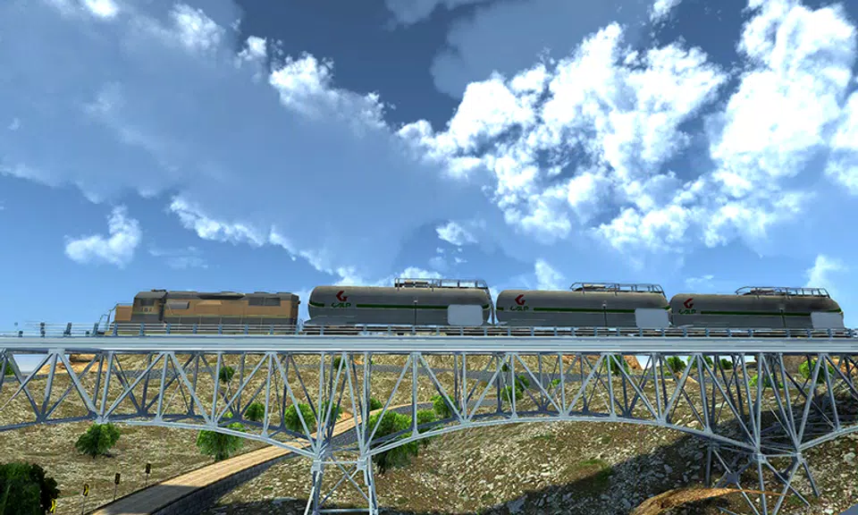 Oil Tanker Train Driving Sim Скриншот 3