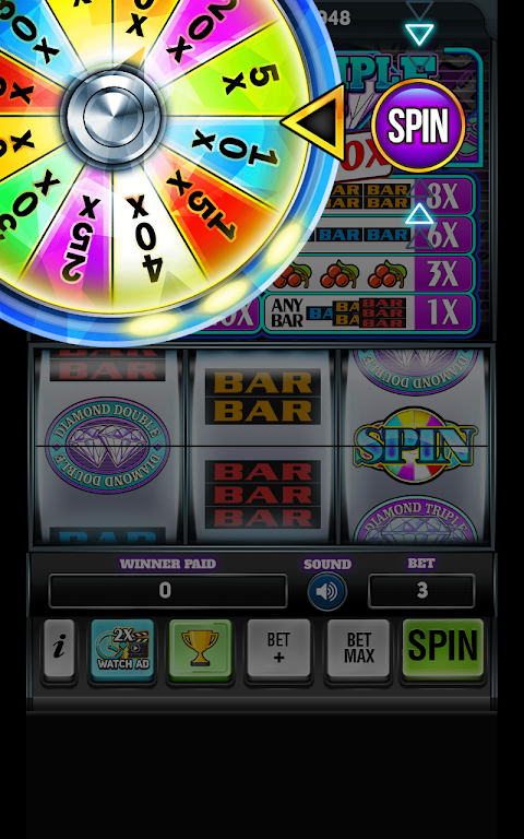 Diamond Triple Slots - Vegas Slots Tangkapan skrin 0