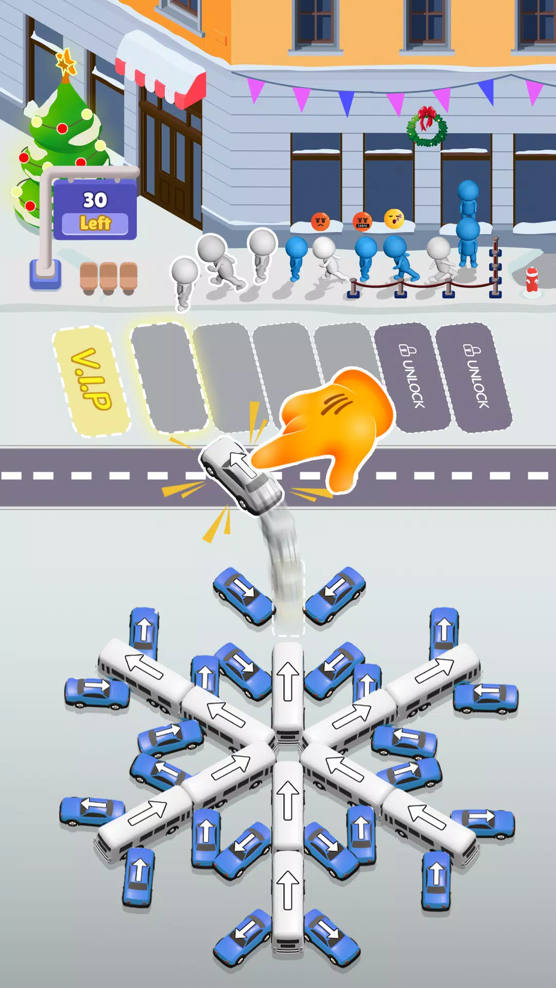 Bus Sort Jam: Parking Puzzle Captura de pantalla 2