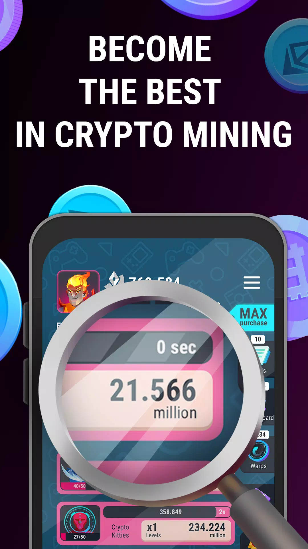 Crypto Miner Tycoon 螢幕截圖 2